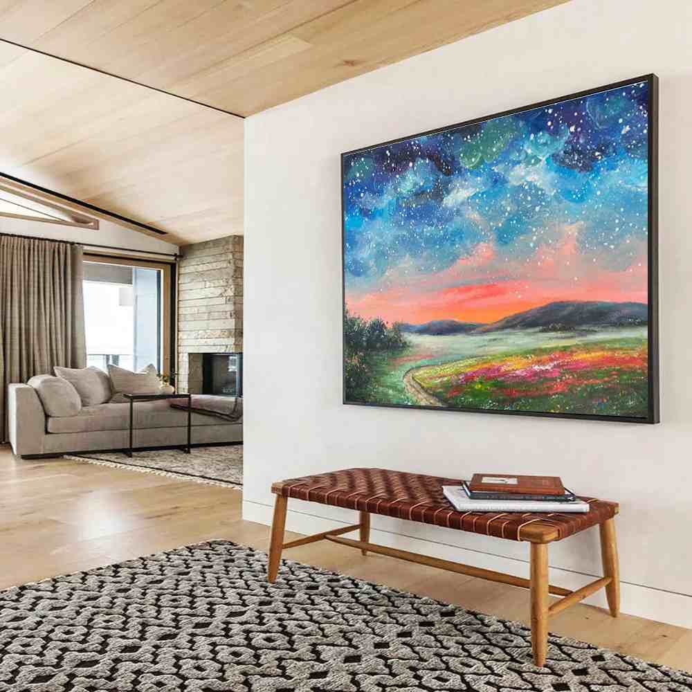 Sunset Handmade Landscape Abstract Wall Art LY9Y4